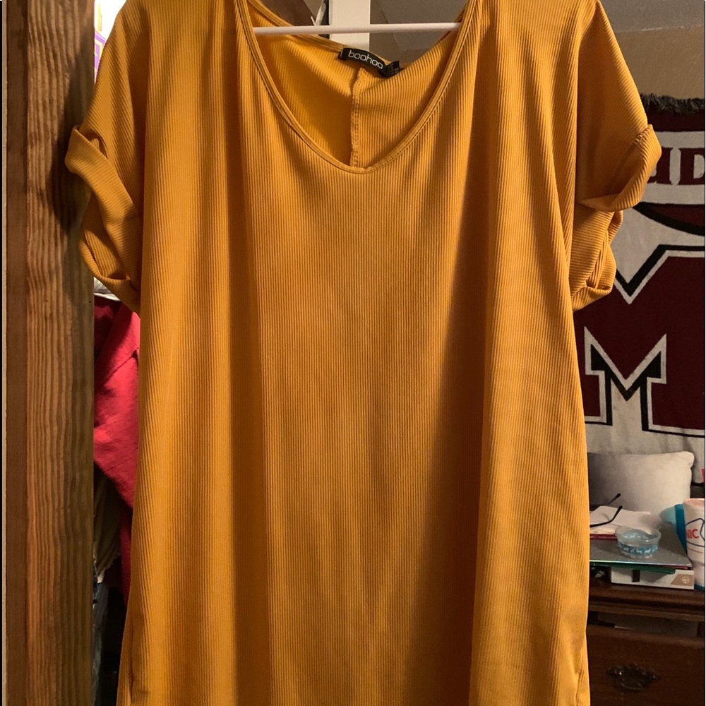 yellow shirt
